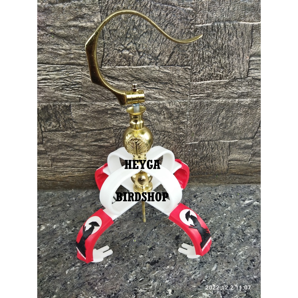 Full Set Cakram/Mahkota JAPANESE Sangkar Burung Murai Lengkap dengan Gantungan Sangkar + Pion GOLD G