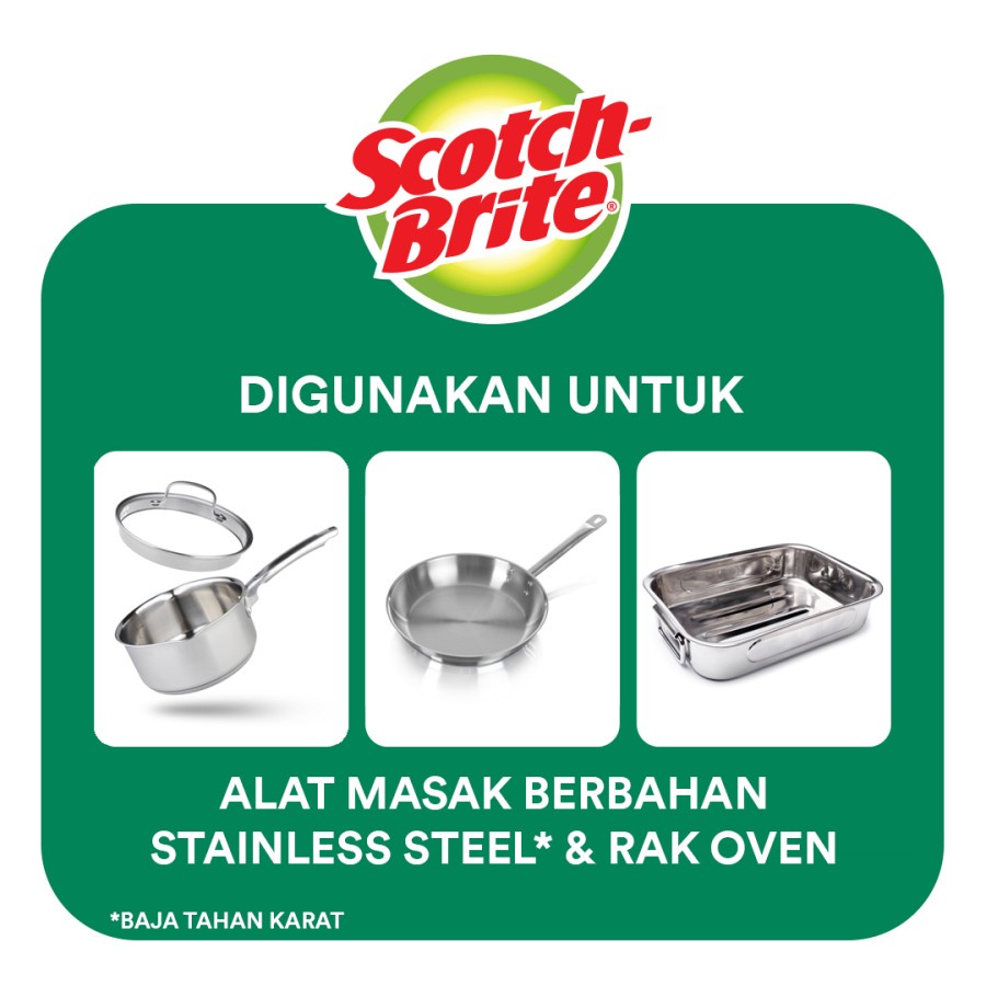 Ktmstore Scotch-Brite 3M Sabut Hijau 2 pc Spons Tough Clean Scrub ID-PAD2GT