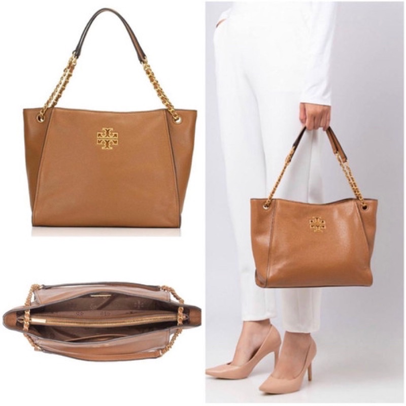 tory burch tb britten small slouchy tote moose