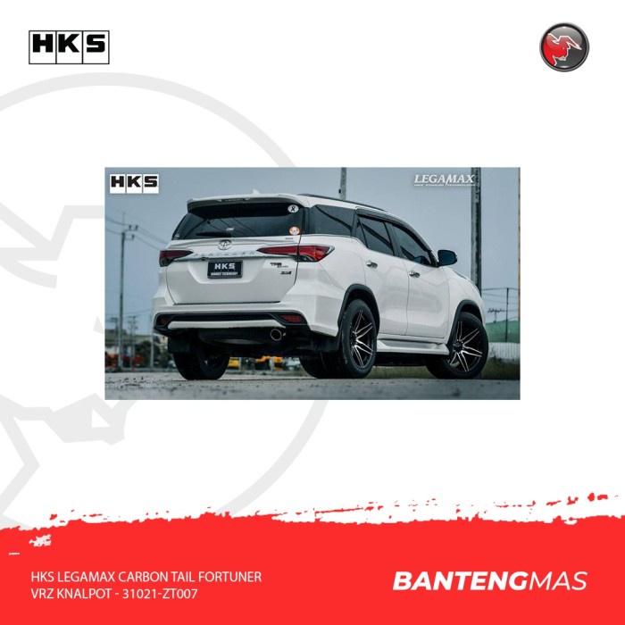 HKS LEGAMAX Carbon Tail Fortuner VRZ Knalpot - 31021-ZT007