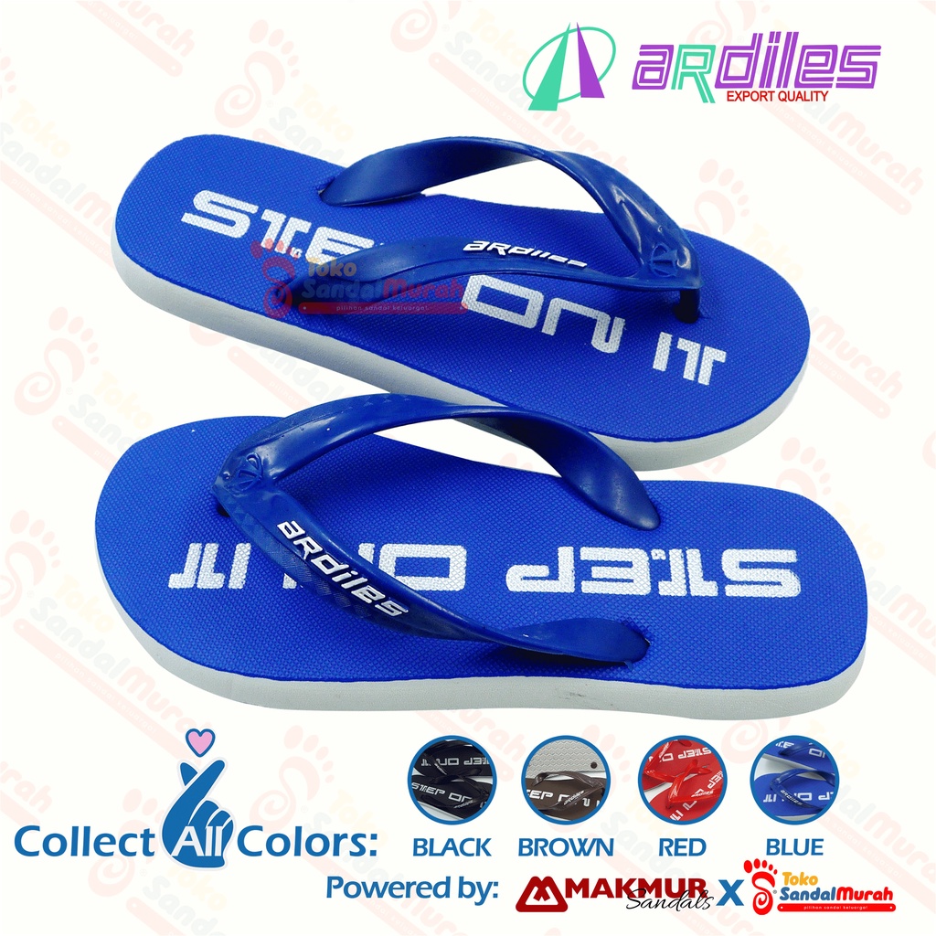 Toko Sendal Murah - Sandal Jepit Dewasa / Sandal Jepit Laki - Laki / Sandal Jepit Step On It / Sandal Jepit Murah Original [Toko Sendal Murah M 07 Ardiles Step On It]