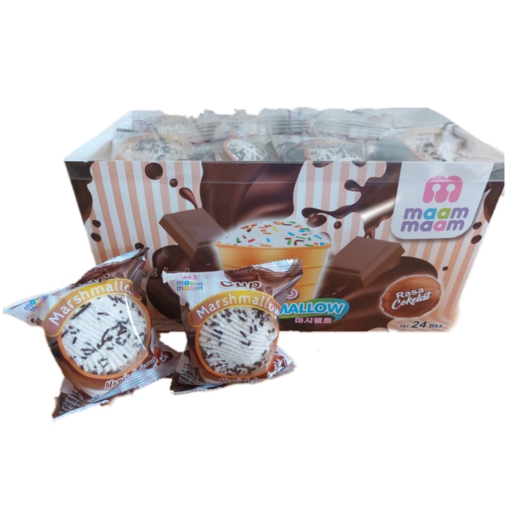 Marshmallow Manis Lezat / Maam Marshmallow / Marshmallow dengan Cup 24 pcs