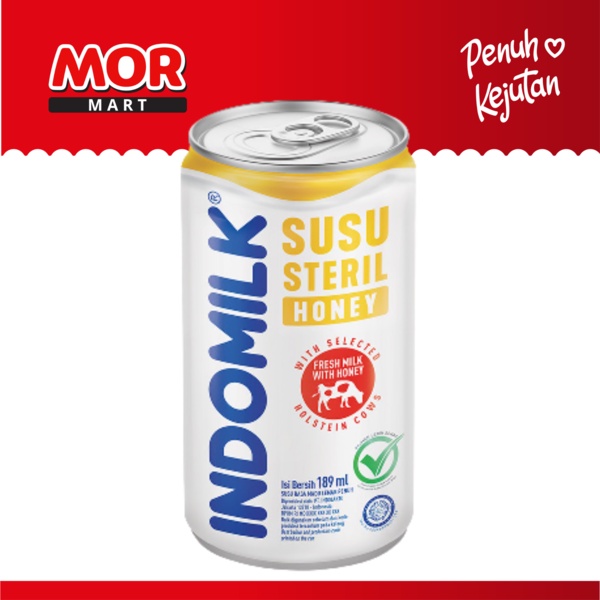 Jual Indomilk Sterile Milk Honey Susu Steril Madu 189ml Shopee Indonesia