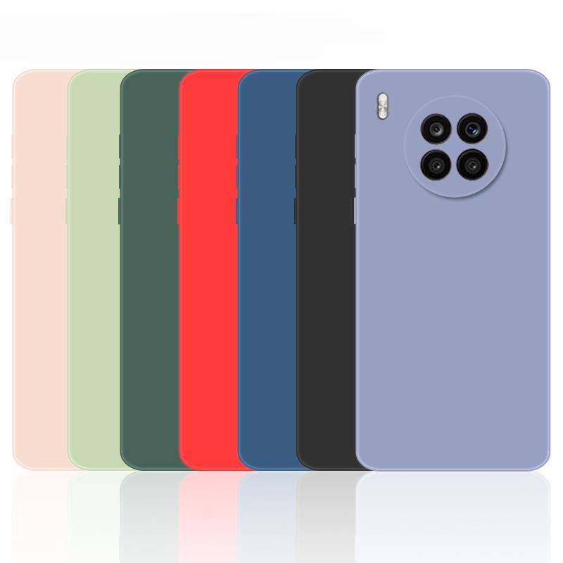 Untuk Huawei P40 P30 P50 Mate 40 30 20 10 Pro Lite Plus 4G 5G Case Cover Untuk Huawei Honor Nova 50 8 8i Pro Soft Liquid Silicone Bumper Casing Ponsel