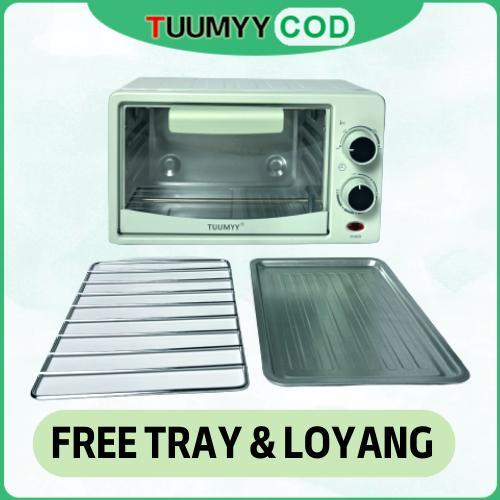 Ay00 (TUUMYY) OVEN PEMANGGANG ELEKTRIK MULTIFUNGSI 12L TUUMYY WARNA PASTEL TM-1202F