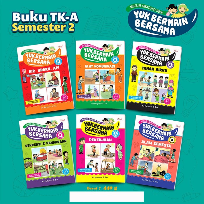 ⭐BISA COD⭐ Buku Paket Tematik Anak TK A Semester 1 dan 2 (Terpisah) - Semester 2