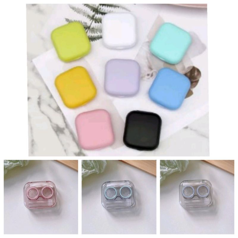 Tempat softlens // case softlens praktis polos dan bening