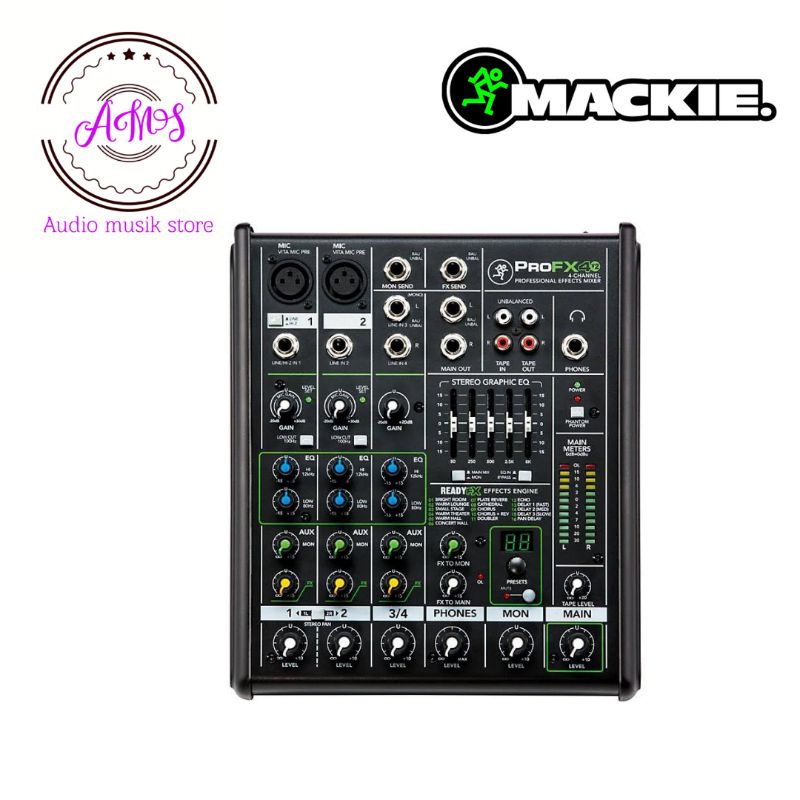 MIXER AUDIO MACKIE PRO FX 4V2/MACKIE PROFX 4V2 MIXER 2 MONO 2 STEREO
