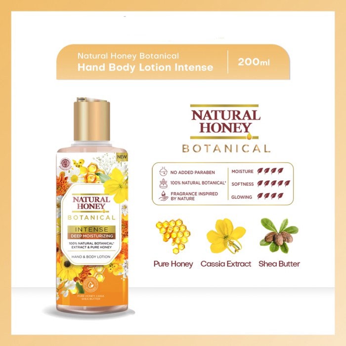 NATURAL HONEY BOTANICAL HAND &amp; BODY LOTION -NJ