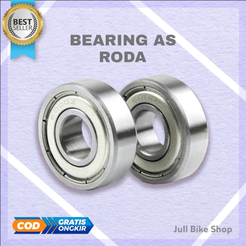 Bearings / KONES hub / knap roda sepeda depan belakang untuk as 15 Model MUR kones bubut + bearing6000 kones bubut Japan Bearing Klaker/Hub Laher As 3/8 Kunci 15 depan belakang
