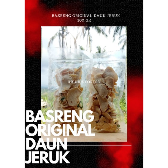 

Basreng Original daun jeruk 100gr basreng wangi daun jeruk