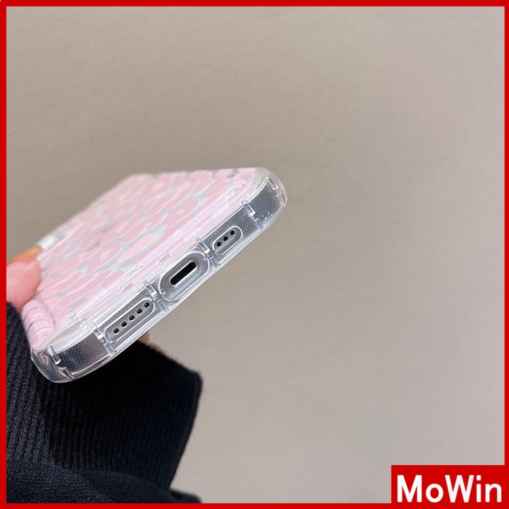 For iPhone 14 Pro Max iPhone Case Clear Case TPU Soft Case Airbag Shockproof Pink Leopard Cute Style Compatible with iPhone 13 Pro Max 12 Pro Max 11 Pro Max 7plus XR xs max