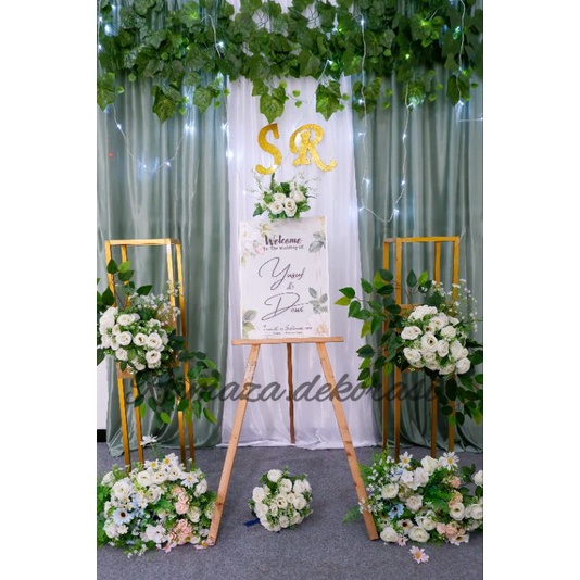 Dekorasi lamaran backdrop VARIASI/Dekorasi lamaran/akadnikah