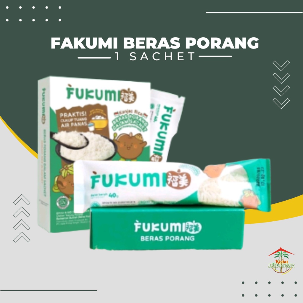 Fukumi Beras Porang 1 Sachet 40gr shirataki konnyaku rice