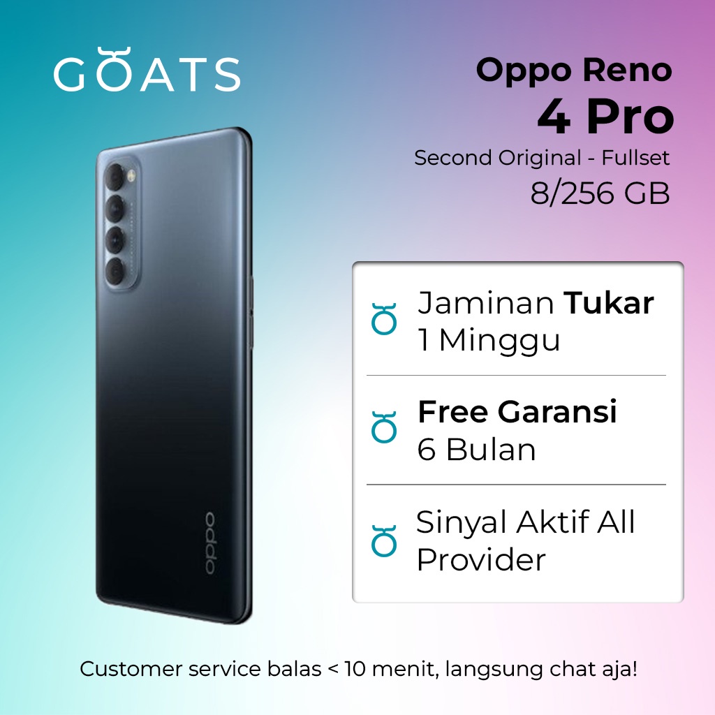 Oppo Reno 4 Pro - Second - Original Like New - Fullset
