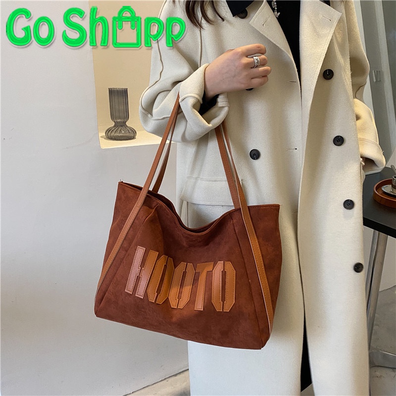 Tas Bahu Tote Bag Corduroy Aesthetic Wanita Import Fashion Korea Terbaru - Shoulder Bag Wanita Kekinian TE12