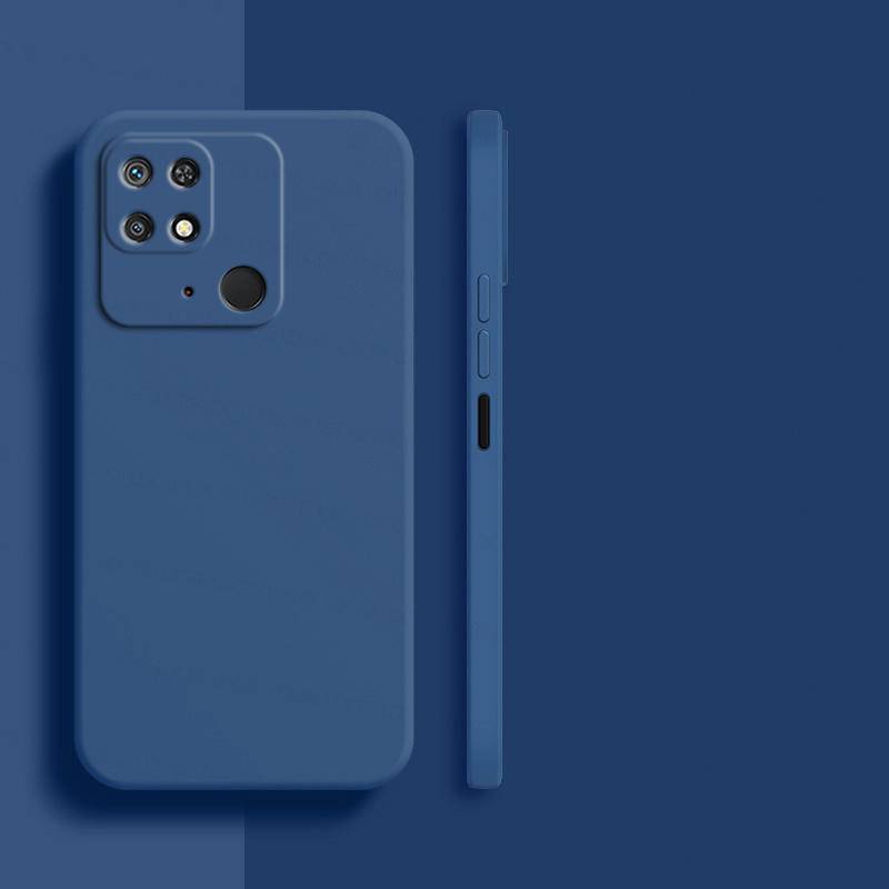 REDMI Untuk Xiaomi Redmi9 9C 9A 10 10C 4G Case Karet Silikon Cair Persegi Soft Case Cover