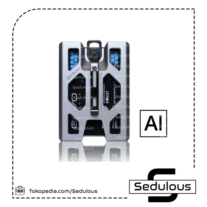 

^%^%^%^%] Aluminum GoVo Badge ID Card Holder/Wallet Tactical ID card