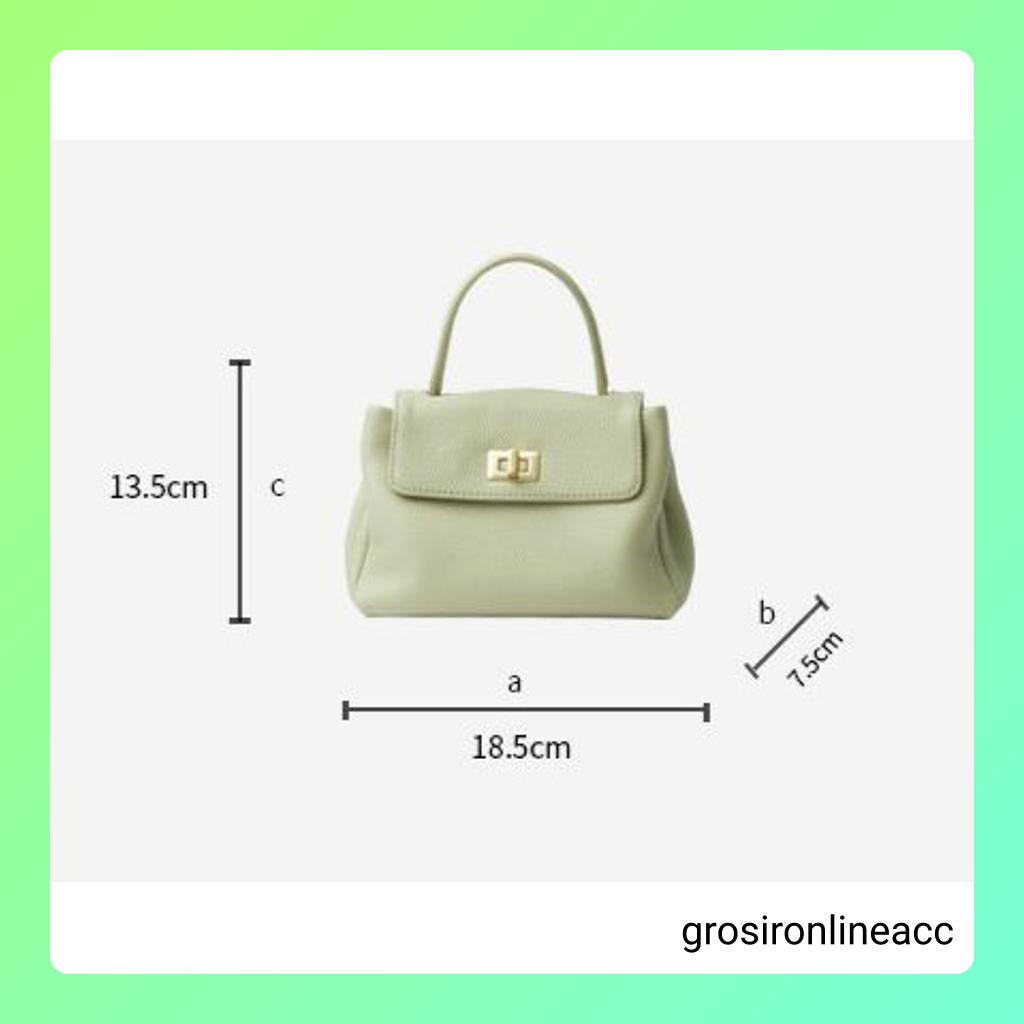 NEW Tas Kulit Wanita Selempang Rantai Luxury Mini Bag FT52 18.5 x 7.5 x 13.5 cm