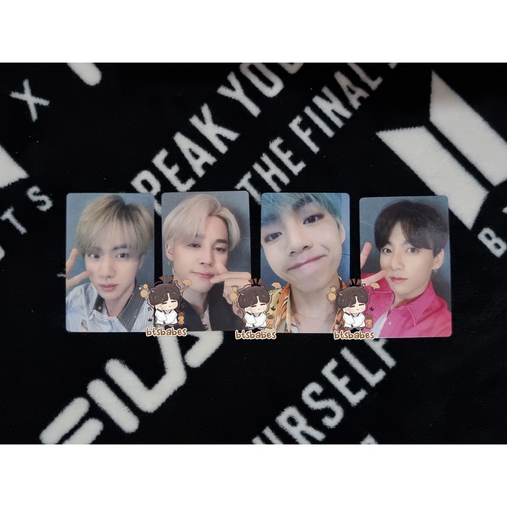 PC PHOTOCARD LIGHTS JAPAN BTS RM NAMJOON JIN YOONGI SUGA JIMIN TAEHYUNG V JUNGKOOK JK