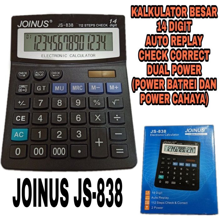 

KALKULATOR JS-838 JOINUS #ORIGINAL