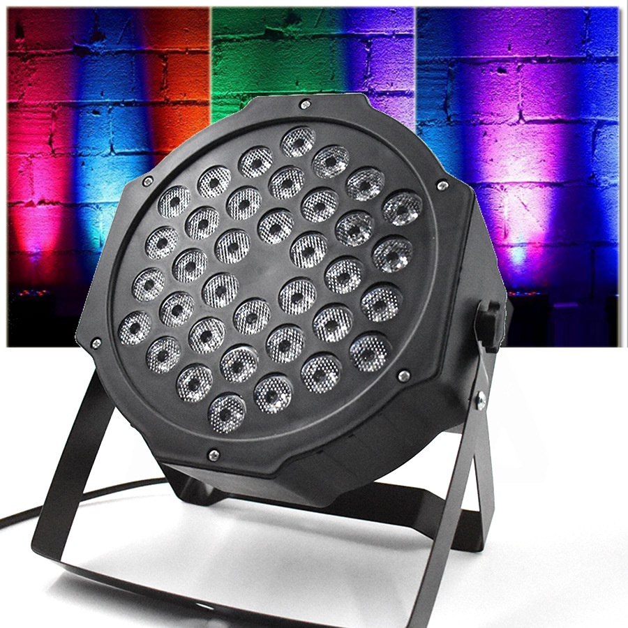 Lampu LED RGB Flash Proyektor Latar Belakang Flood Light DJ Panggung Pernikahan Profesional Port DMX Alien - 7CLL2MBK