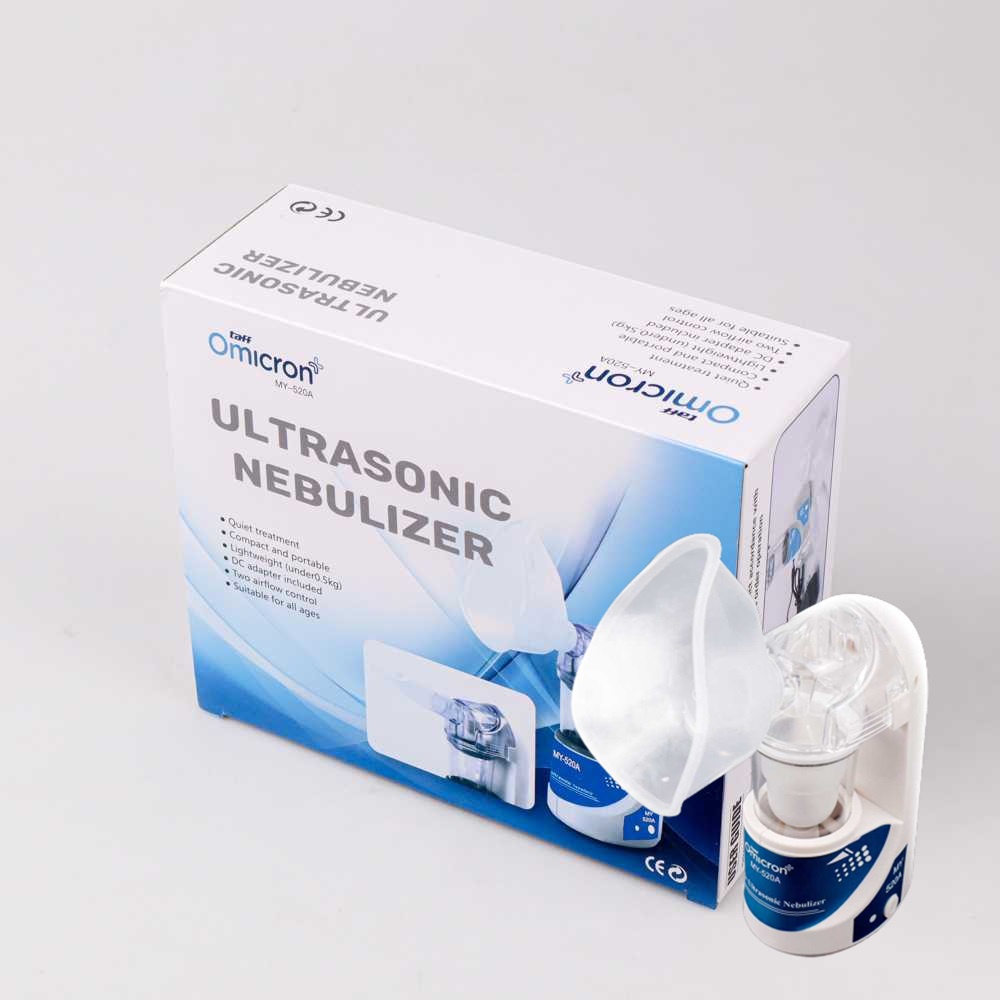 TaffOmicron Alat Terapi Pernapasan Ultrasonic Inhale Nebulizer Original Inhaler Uap Mengatasi Gejala