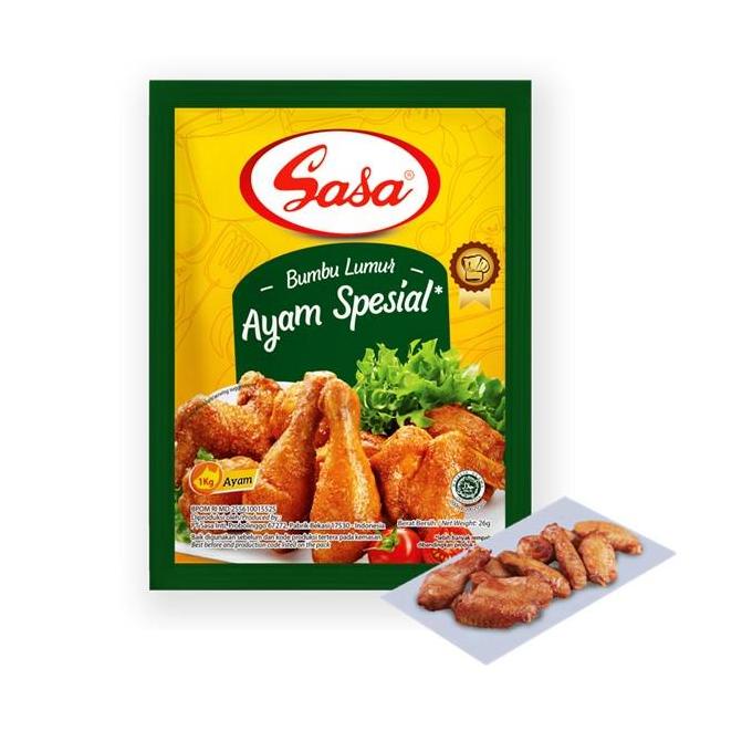 

⇸ Sasa Bumbu Lumur Ayam Spesial 26 gr x 5 Pcs ㅓ