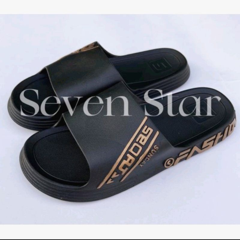 sandal slop pria seven star full karet sandal slide senyawa