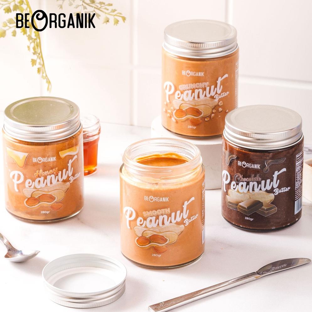 

Flas Sale 1.1 Beorganik Peanut Butter / Selai Kacang 280gr (Unsweetened, Gluten Free, Vegan) .,..,.,.,.