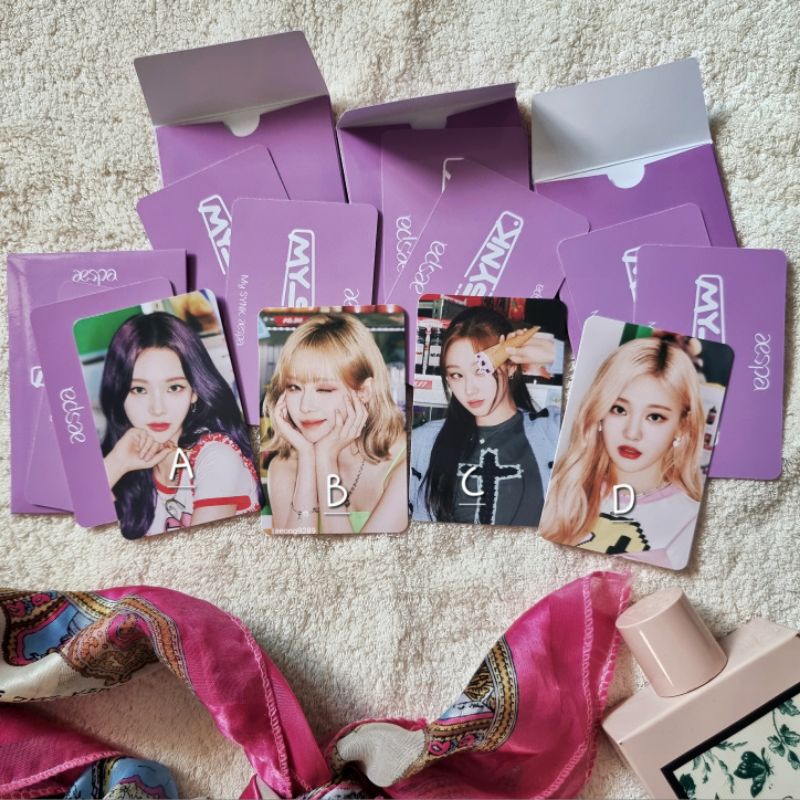 Aespa My Synk Fortune Scratch set Karina Winter Ningning Giselle