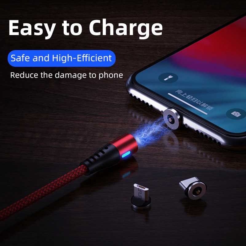 AUFU Kabel Charger Magnetic USB Type C 2.1A 1 Meter - A420 ( Mughnii )