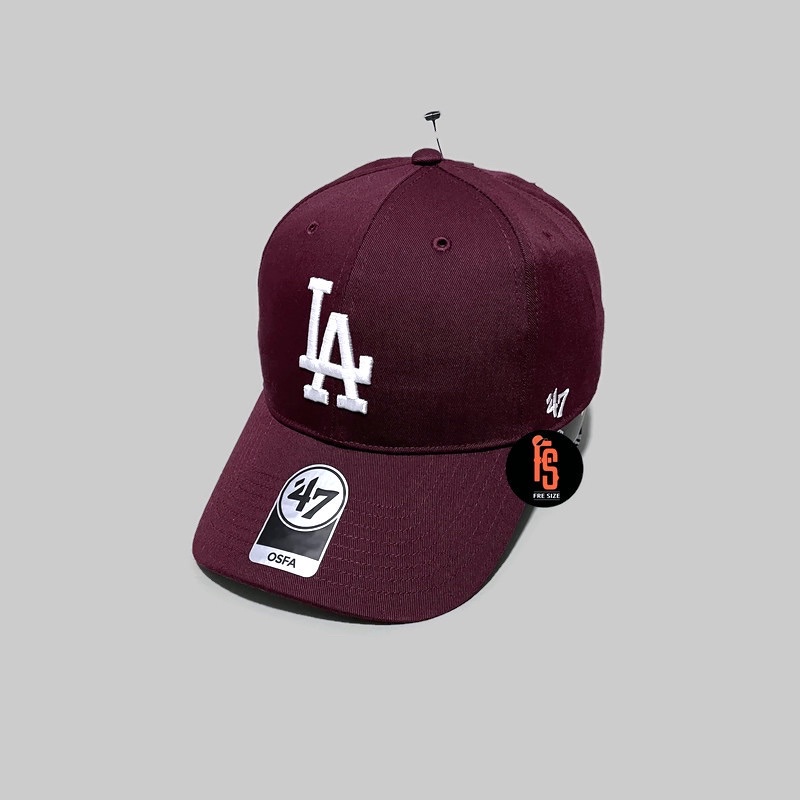 TOPI ORIGINAL 47 MVP COTTON LOS ANGELES DODGERS SNAP MAROON