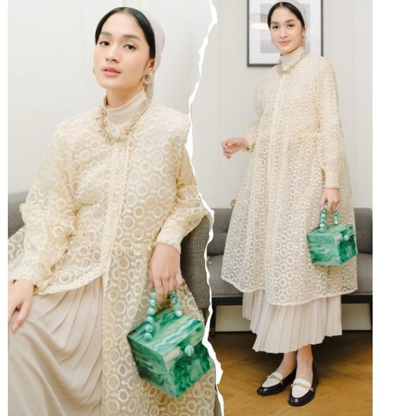 Paling Dicari Haidee & Orlin - Outer Midi Organza & Siera  Flowers (PILIH PATTERN)