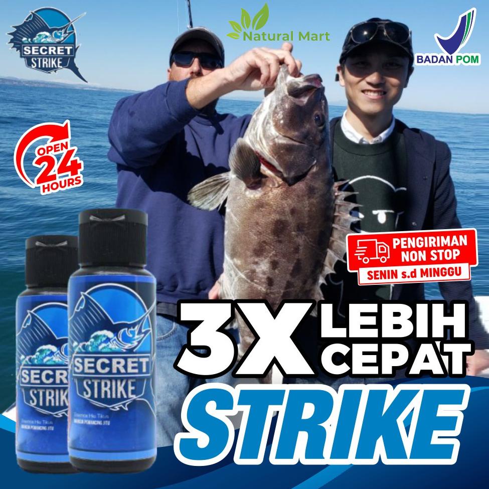 Ready  (BISA COD) Secret Strike Essen Minyak Ikan Hiu Aroma Amis Pancing Umpan Mancing Galatama Ikan Mas Lele Nila Munjair Munjaer Laut Sungai Payau Pemancing Essence Katilayu ORIGINAL