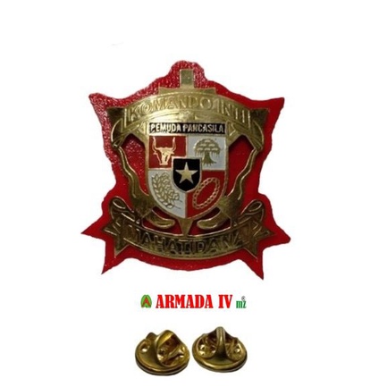 Pin Emblem Baret Komando Inti Pemuda Pancasila Emblem PP Fiber