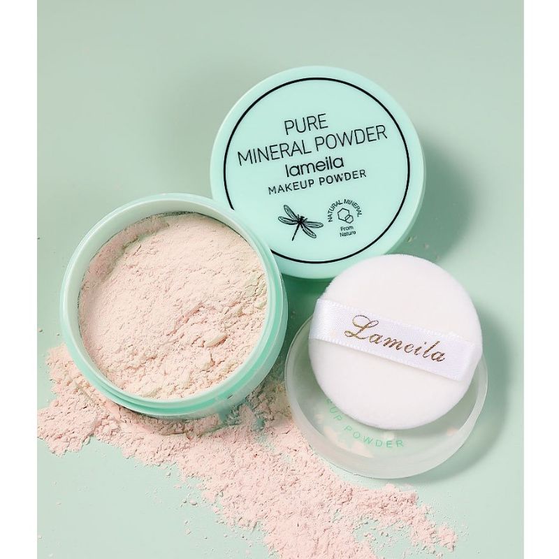 Lameila Pure Mineral Powder Make Up Bedak Tabur