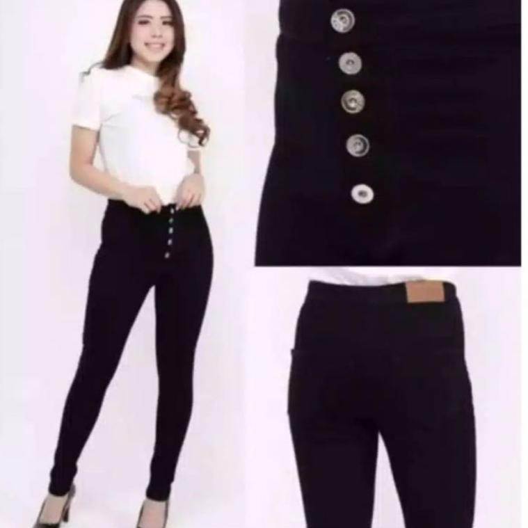 {SLY.11De22υ} celana jeans wanita/jeans wanita kancing lima/celana panjang wanita/jeans skinny wanit