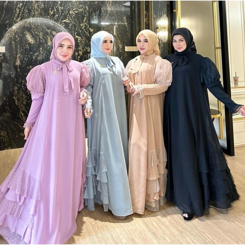 shellasaukia dress tile tangan balon