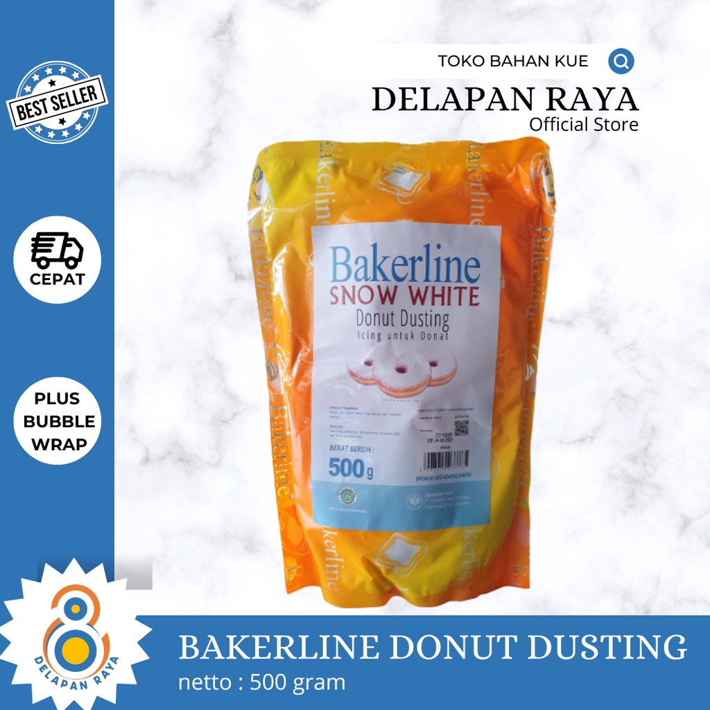 

BAKERLINE DONUT DUSTING GULA HALUS 500GR - 8Raya