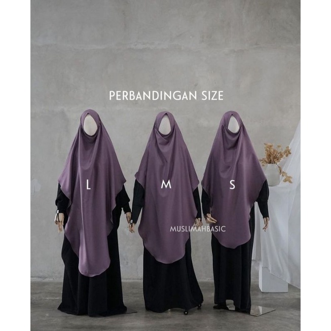 FRENCH KHIMAR FK ZALINA BY MUSLIMAH BASIC - PRELOVED