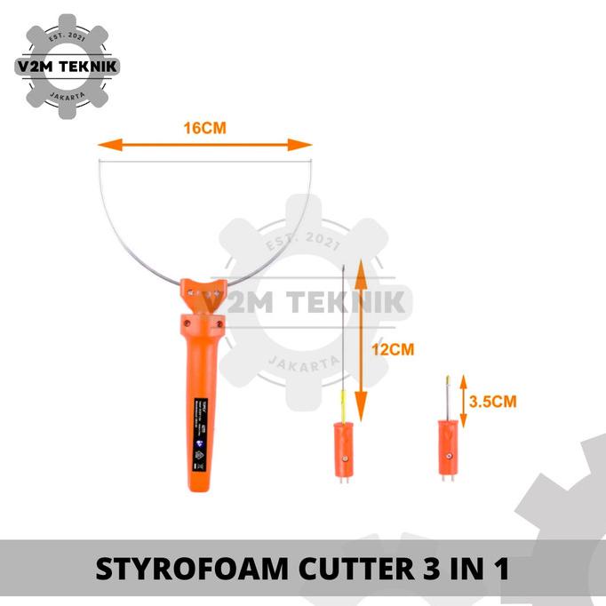 

Styrofoam cutter3In1 - Alat Pemotong Gabus Busa - Hot Wire Foam Cutter