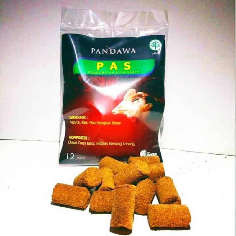 PANDAWA PAS OBAT JAMU HERBAL PENGOBATAN AYAM SAKIT NGOROK PILEK BERSIN SNOT MATA / MUKA BENGKAK BERA