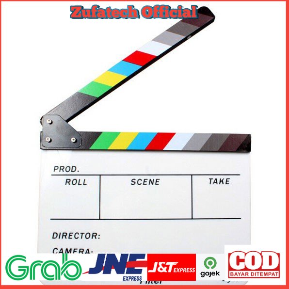 TaffSTUDIO Profesional Clapper Board Colorful Acrylic