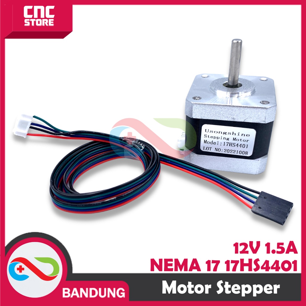 NEMA 17 17HS4401 STEPPER MOTOR 42-40MM 12V 1.5A  PLUS KABEL