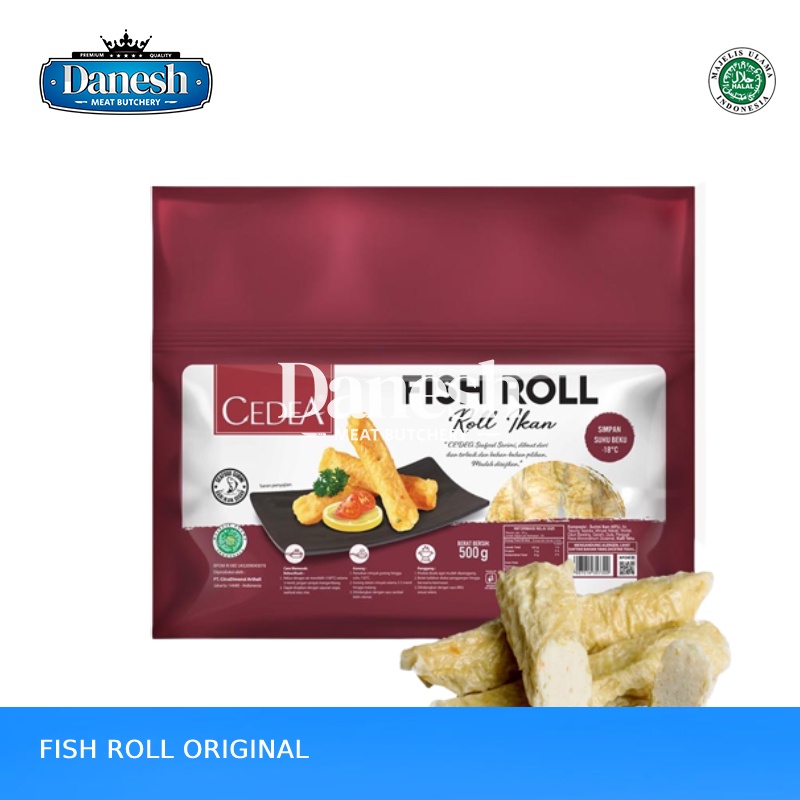 Cedea Fish Roll Original 500gr Frozen Food Makanan Beku Halal