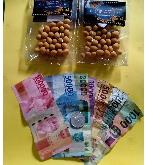 

ア (Baru)kacang berhadiah 1bal 5pcs no zonk100% と