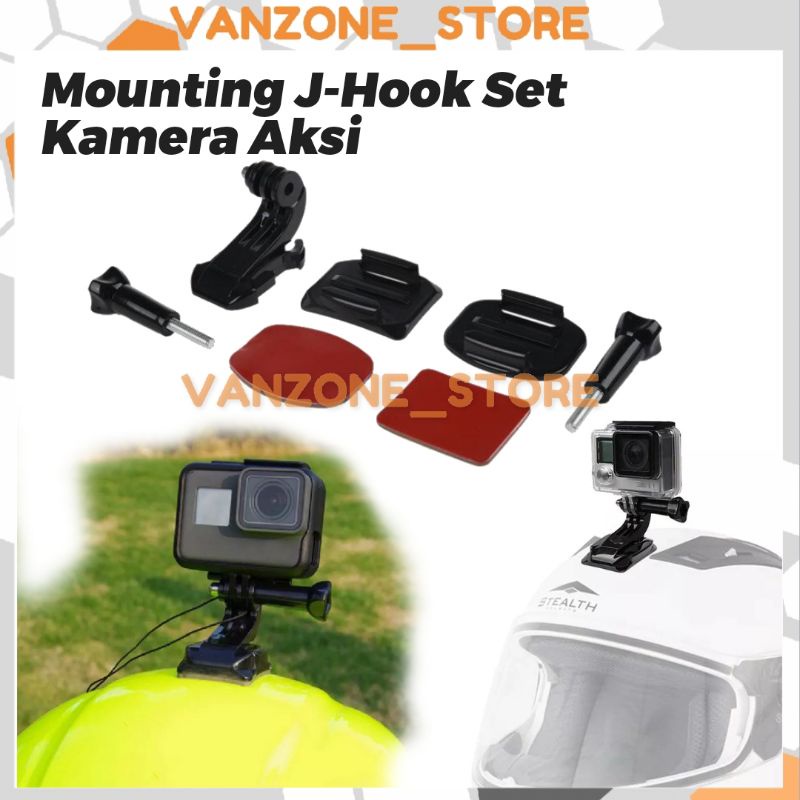 Bracket Kamera Aksi Helmet Front Mount Action Camera Xiaomi Yi / Xiaomi Yi 2 4K / GoPro