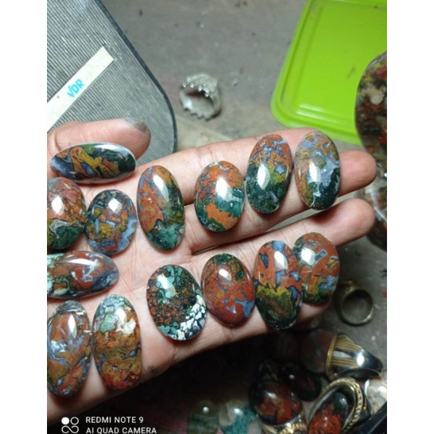 batu akik losetone pancawarna klawing