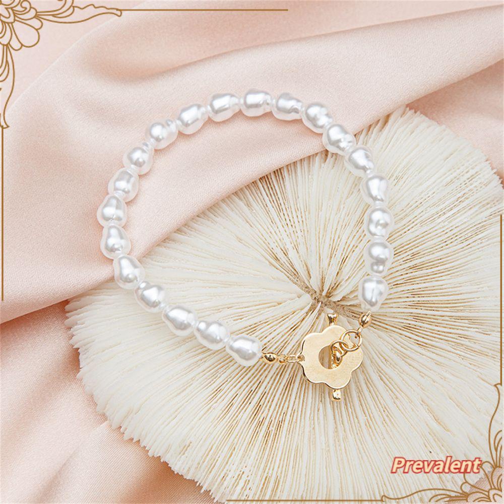 Preva Gelang Mutiara Gelang Kepribadian Temperamen Aksesoris Cahaya Indah Hadiah Mewah Perhiasan Bangle